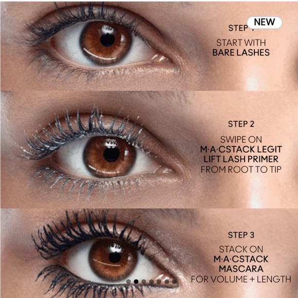 MAC Cosmetics Macstack Legit Lift Lash Primer/Base 2 pic set NWT - Picture 11 of 14